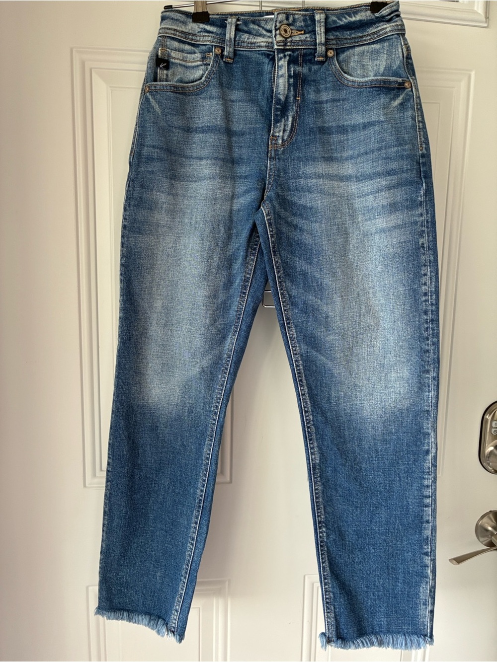 Kancan Washed Blue Straight Jeans